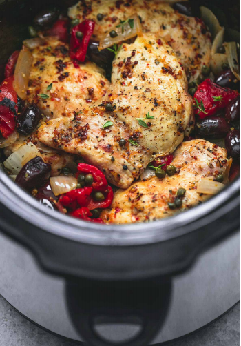 Crockpot Mediterranean Chicken